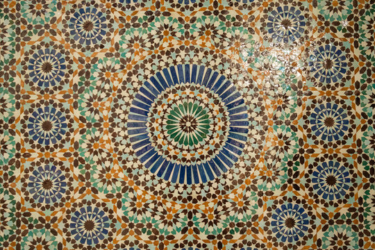 Fresco of the Great Mosque of Paris in France