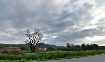 Paysage d'automne en Bretagne