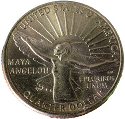 Maya Angelou, American Women, special edition, quarter dollar