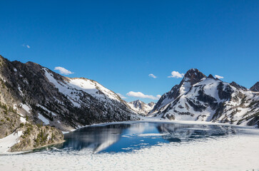 Mountains lake