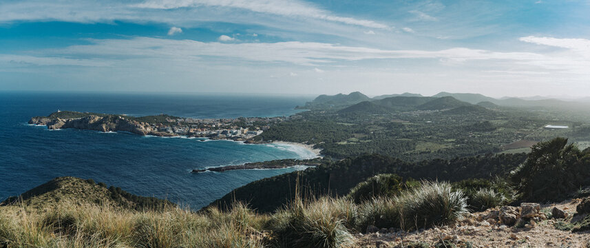 View from Talaia de Son Jaumell on Es Pelats in Mallorca, Spain