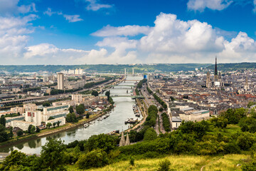 Panoramic view of Rouen