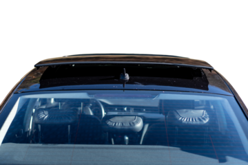 Panoramic sunroof - double sunroof hatch with tinted glass. Sliding panoramic sunroof and luxurious leather seats. Close up photo, no background, png file