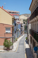 City streets of Alicante Spain