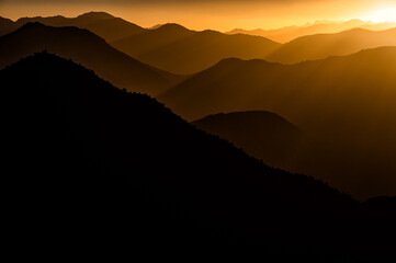 Landscape of the High Atlas mountains, Morocco.