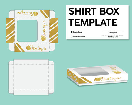Shirt box template
