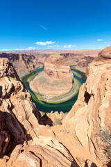 Arizona Horseshoe Bend meander of Colorado River in Grand Canyon