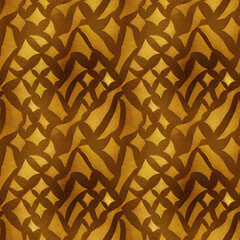 Gold metal grunge paper texture. Abstract seamless background pattern.