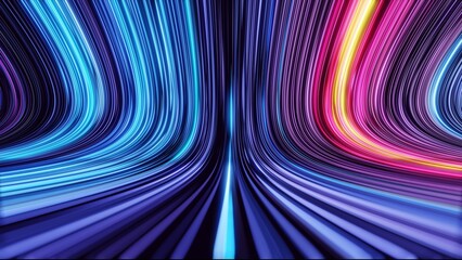 abstract colorful lines background as wallpaper header
