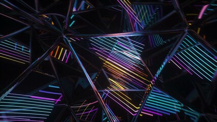 Abstract neon laser background - 551179885
