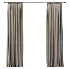 curtain isolated on a transparent background, 3D illustration, cg render