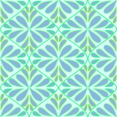 Abstract ornaments seamless floral waves pattern for wrapping paper and fabrics and linens and kids clothes print