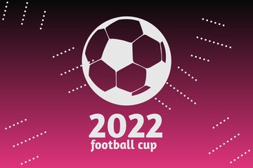 Football 2022 tournament cup background. illustration background football 