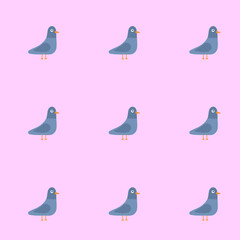 pattern with birds dove