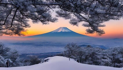 富士山　初日の出