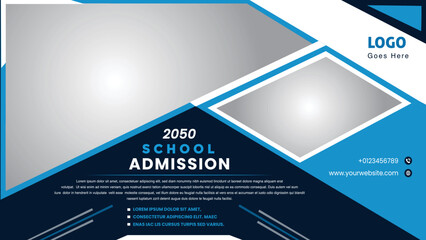 School Admission Banner Design