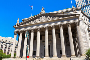 Fototapeta na wymiar New York County Supreme Court