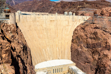 Hoover Dam in Colorado river