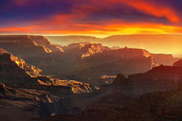 Grand Canyon National Park at sunset