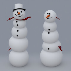 snowman with hat