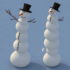 snowman with hat