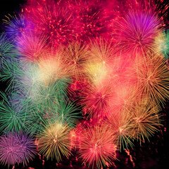 fireworks in the night