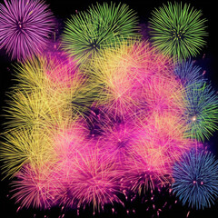 fireworks in the night