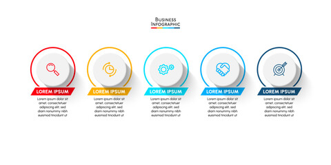 Business data visualization. timeline infographic icons designed for abstract background template milestone element modern diagram process technology digital marketing data presentation chart Vector