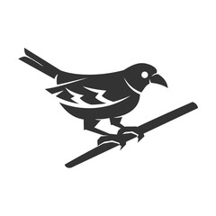 finch bird logo template Icon Illustration Brand Identity