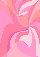 The background image is in pink tones, using shapes to arrange. Composition with gradation used for graphics