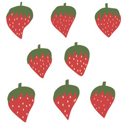 set of strawberry