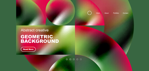 Shiny circles and round elements geometric background. Vector illustration for wallpaper, banner, background, leaflet, catalog, cover, flyer