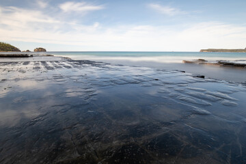 The Tessellated Pavement, located at Lufra, Eaglehawk Neck in Tasmania. It is a well known flat...