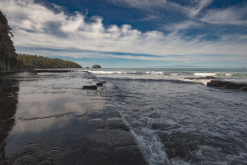 The Tessellated Pavement, located at Lufra, Eaglehawk Neck in Tasmania. It is a well known flat...