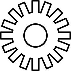 Setting icon. Settings icon vector. Gear icon symbol on white background..eps