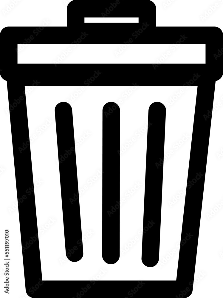 Poster trash icon. trash can icon. delete icon vector on white background..eps