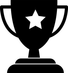 Trophy icon vector. champions cup icon illustration on white background..eps