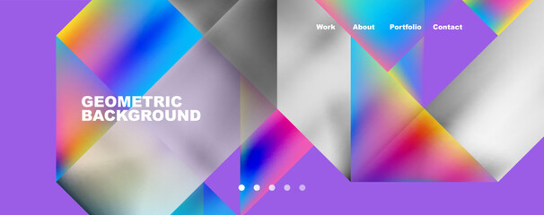 Dynamic lines, triangles, rectangles geometric abstract background. Vector Illustration For Wallpaper, Banner, Background, Card, Book Illustration, landing page