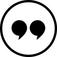 New quote icon design template on white background..eps