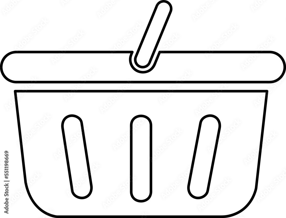 Poster shopping basket icon. simple style for web template and app..eps