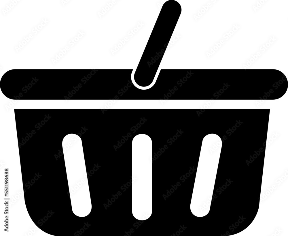 Poster shopping basket icon. simple style for web template and app..eps