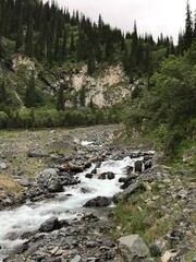 River in the mountains, Terskey Alatoo mountains, Kyrgyzstan