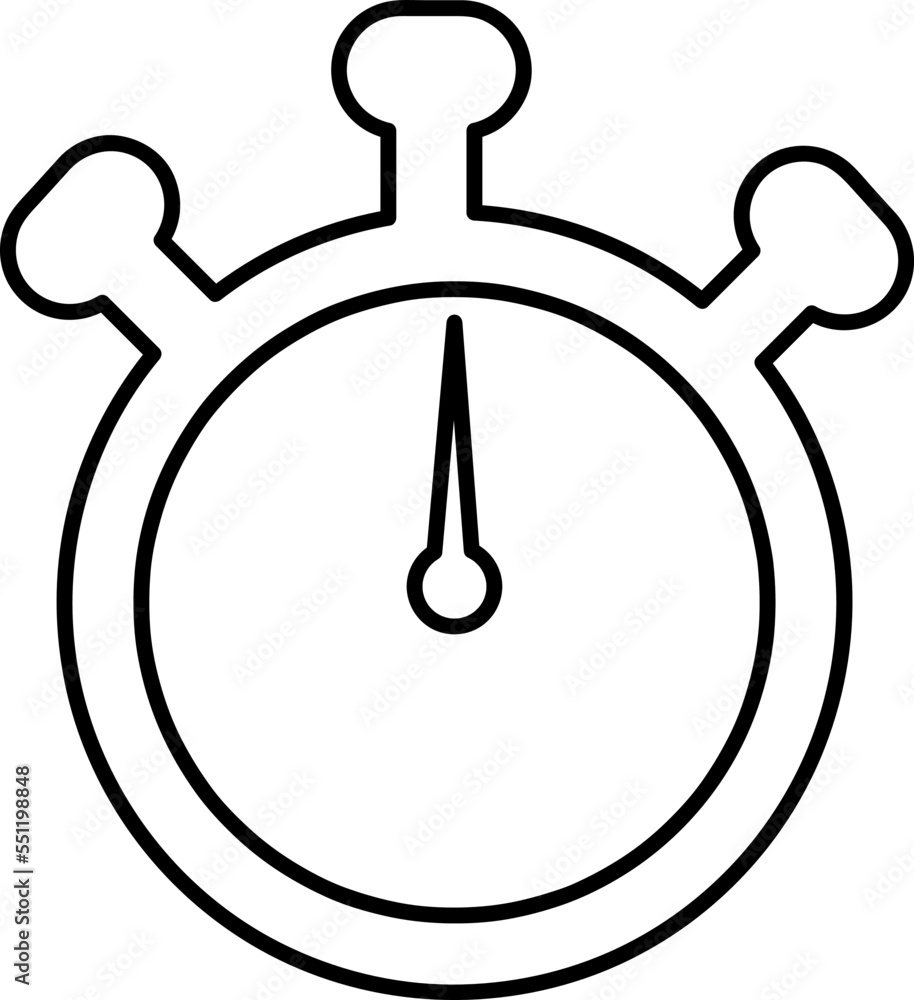 Poster stopwatch vector icon. timer icon on white background..eps