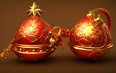 christmas tree decorations background 33