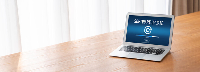 Software update on computer for modish version of device software upgrade
