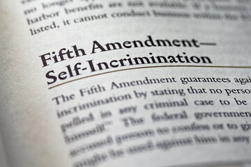 fifth amendment self-incrimination written in business law and ethics book