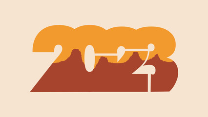 happy new year 2023 cover design