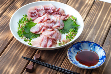 日本の刺し身　和風イメージ