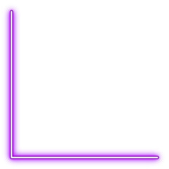 Obraz premium Purple Neon Corner Line Illustration