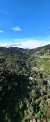 Fototapeta na wymiar Aerial View of the Mountains of San Gerardo de Dota near the Savegre River in Costa Rica